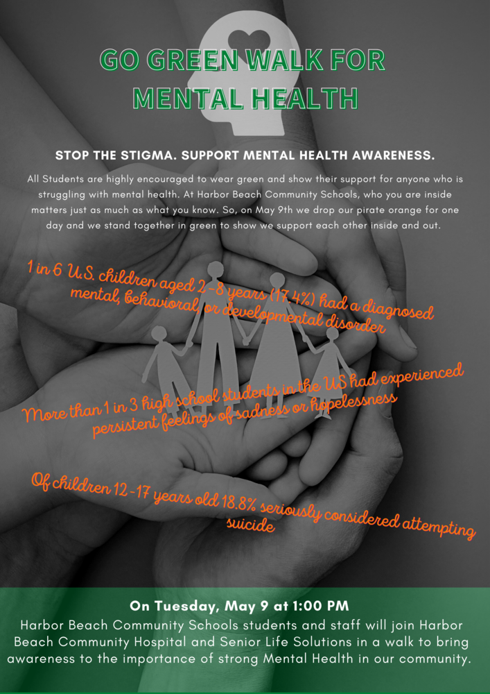 Flyer for Mental Health Awareness Walk 